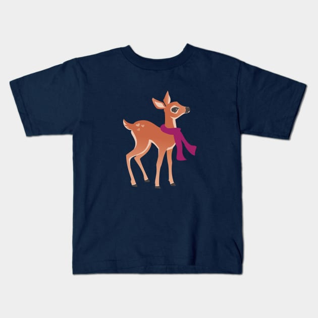 Fawn Kids T-Shirt by lauran